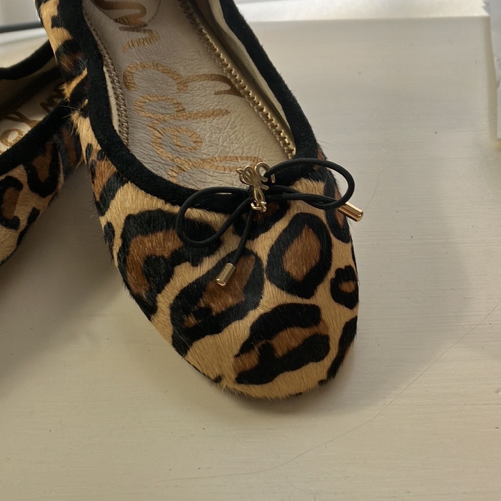 Sam Edelman Women Real Dyed Calf Fur Ballet Flats Sz US 7 - Picture 2 of 7